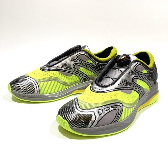 GUCCI Ultrapace R Sneakers -Yellow / Grey -Men’s US 9 -NEW - Picture 4 of 10